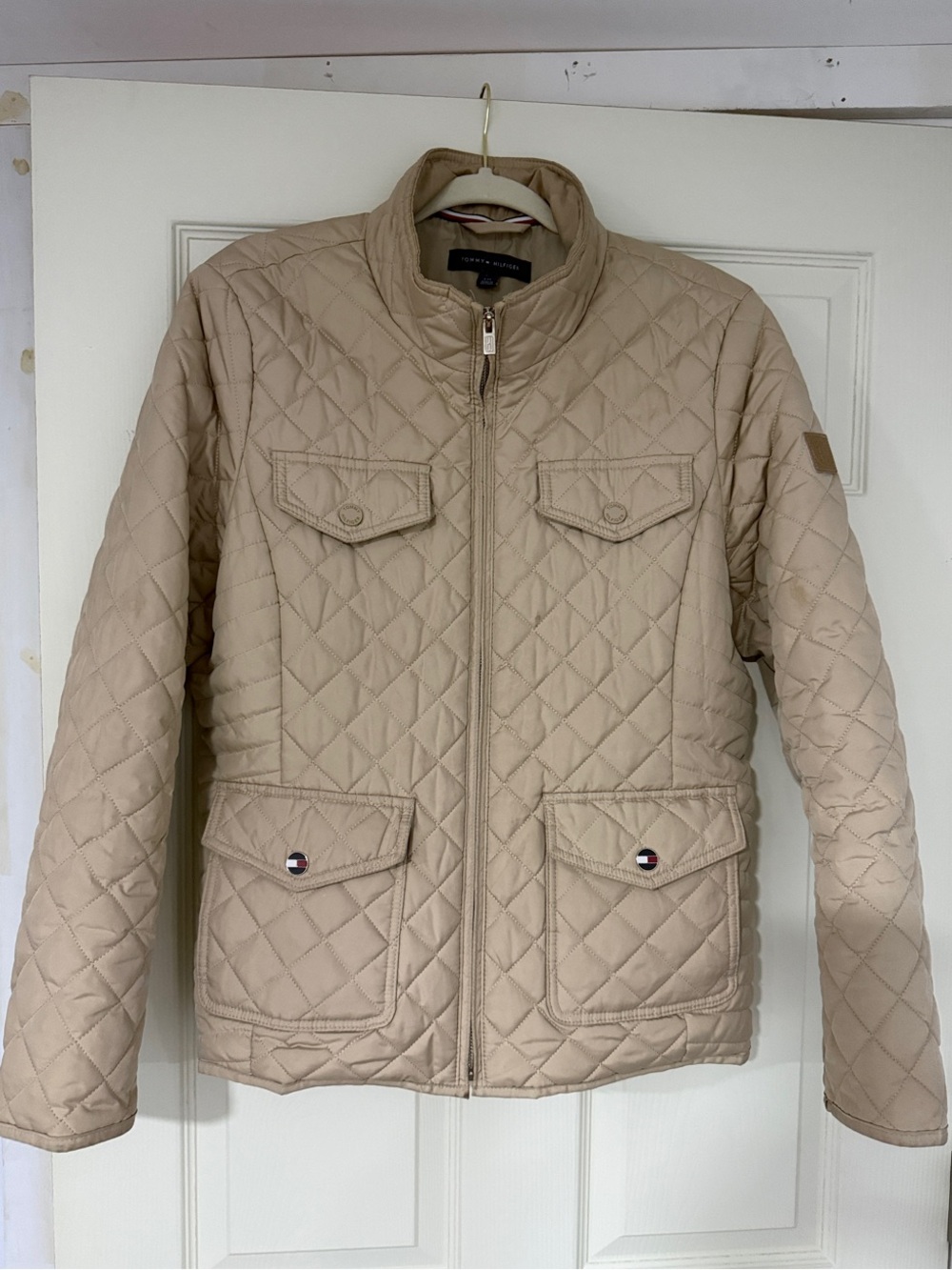 Tommy Hilfiger Quilted Tan Lightweight Jacket